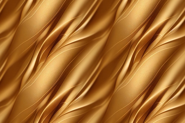 Background with smooth golden shapes