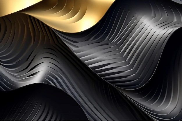 Background with ThreeDimensional Metallic Texture