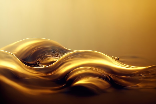 background with waves gold