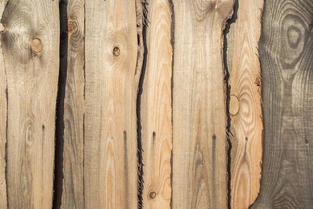 The background of the wooden board Coarsely processed pine board