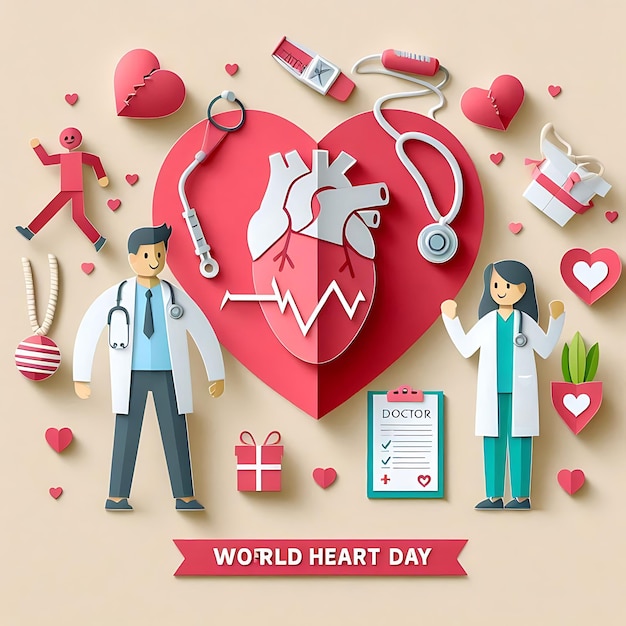 background for world heart day awareness