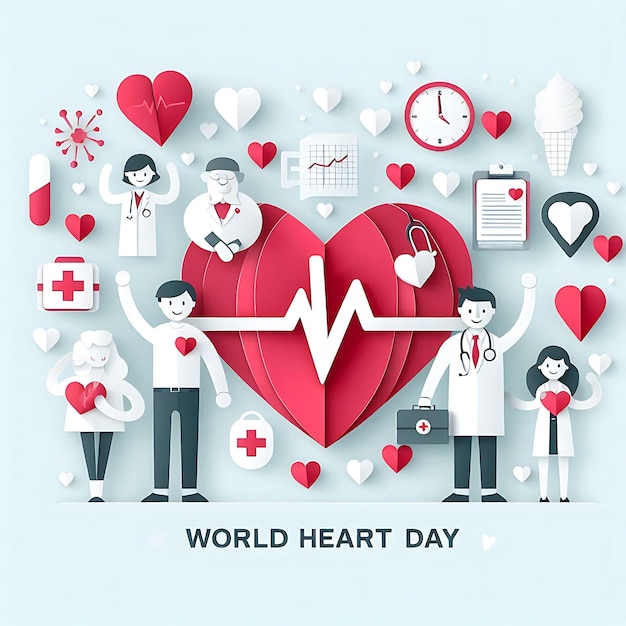 background for world heart day awareness