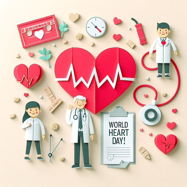 background for world heart day awareness