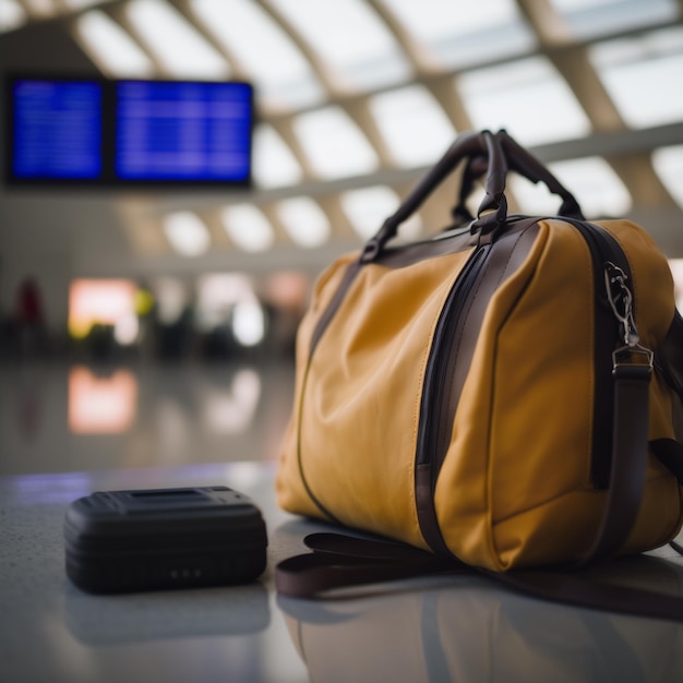 backpack waiting for the train illustration images