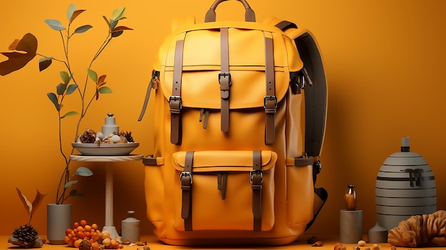 Backpack with Holiday Essentials Ready for Adventure