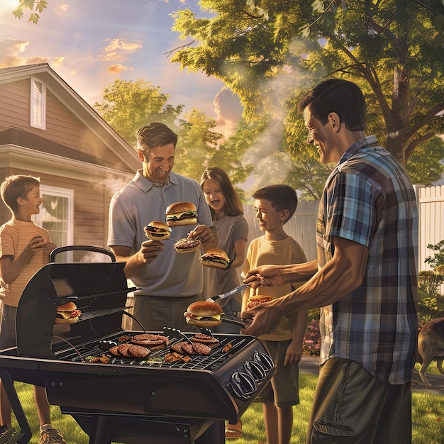 Backyard Barbecue with Dad