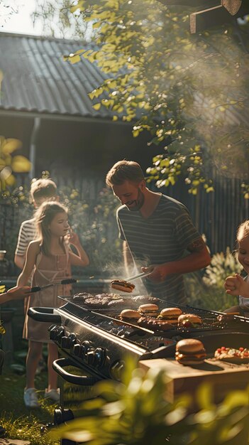 Backyard Barbecue with Dad