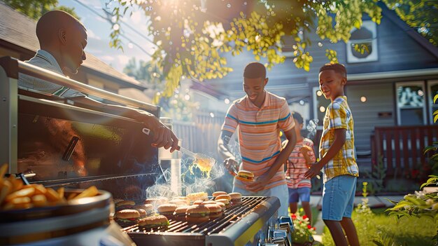 Backyard Barbecue with Dad