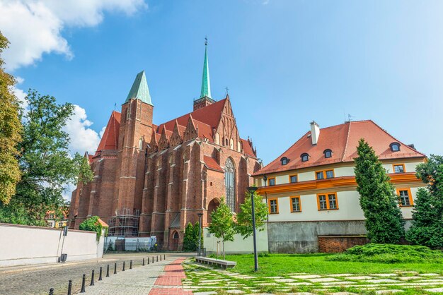 Backyard of Wroclaw cathedtal