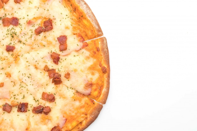 bacon and cheese pizza