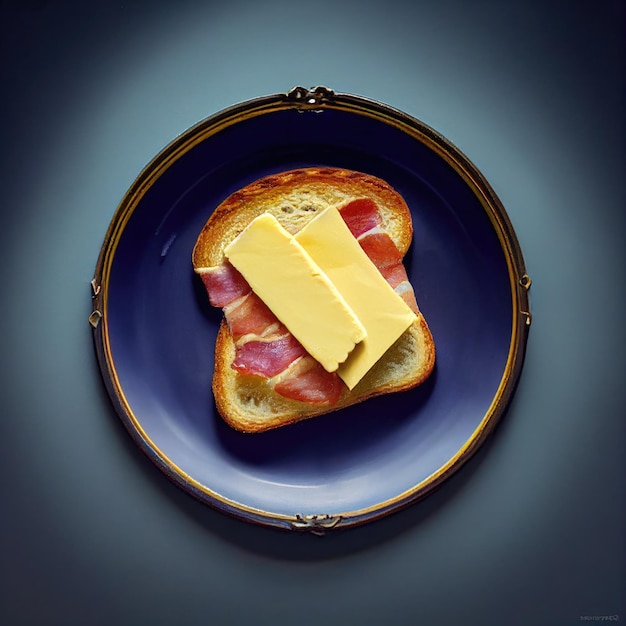 Bacon toast generative ai