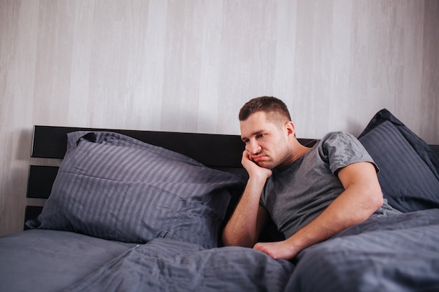 Bad mood in the morning. Men's health problems and impotence and prostatitis