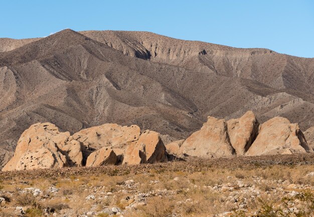 Badlands near Borrego Springs in California desert