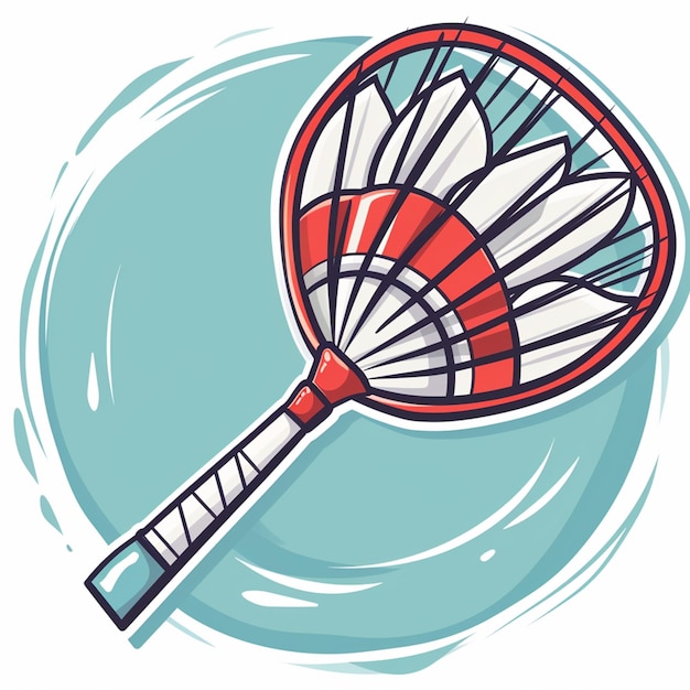 Photo badminton illustration icon cartoon graphics