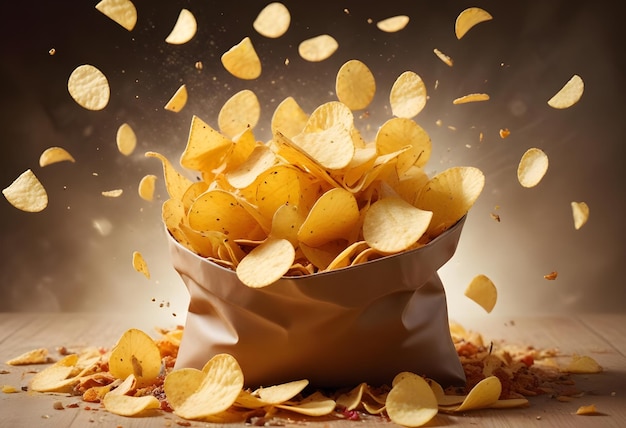 bag of chips bursting open