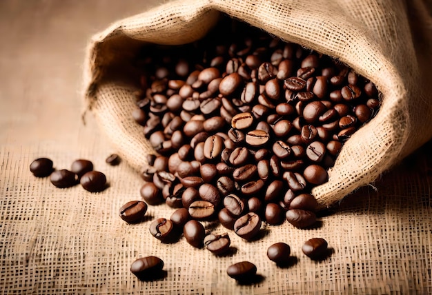 a bag of coffee beans with a bag of coffee beans