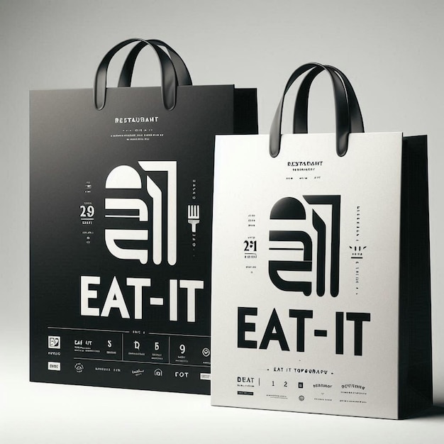 a bag that says eat it on it