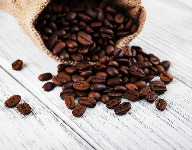 Bag with  coffee beans