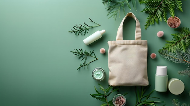 a bag with a plant on the top of it