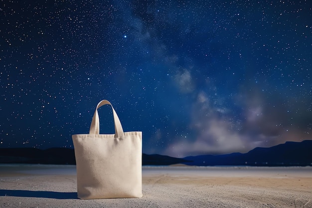 a bag with the stars in the background