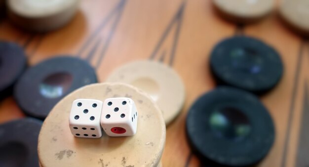 Bagkgammon Game and Dices