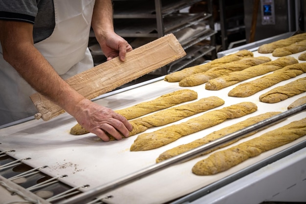 Baguette fresh and tasted bread manufacturing time