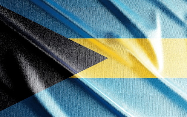 Bahamas 3d flag, beautiful country flag in the world, background, banner, postr, abstract. - image