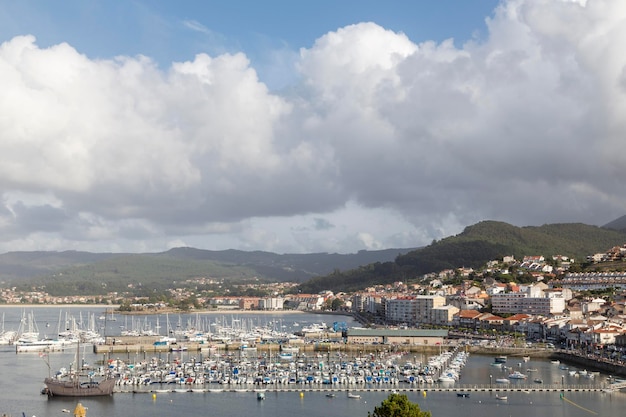 Baiona from the castle Galicia Spain