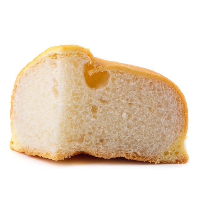 baked bread isolated on a white background