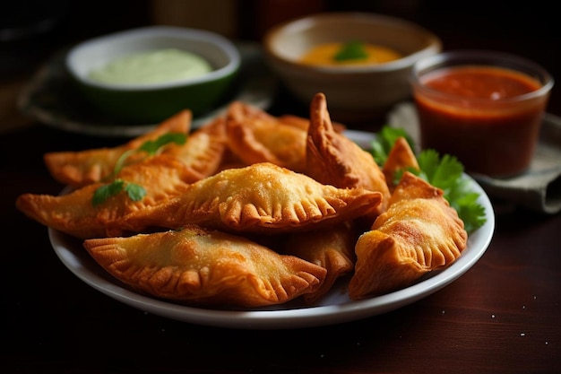 Baked Empanadas with Flaky Crust delicious Empanadas food photography