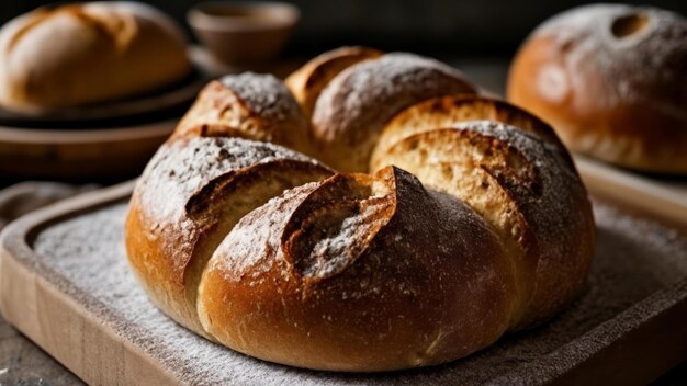 Baked to perfection A closeup of artisan bread