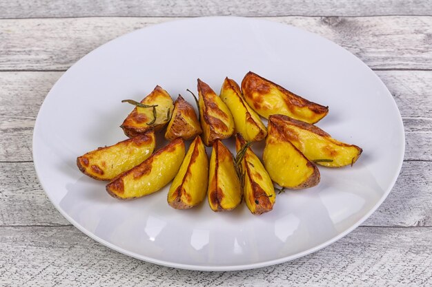 Baked potato with rosemary