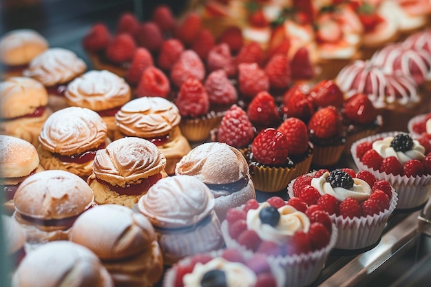 Bakery Display with Sweet Treats