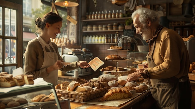 Bakery Owner Offering Discount Coupons