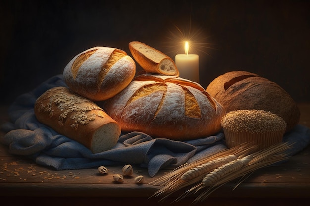 Bakery products baking industry food products baked from flour yeast salt water and additional raw materials for bakery products Bagels buns rolls biscuits and loaf breads Generative AI