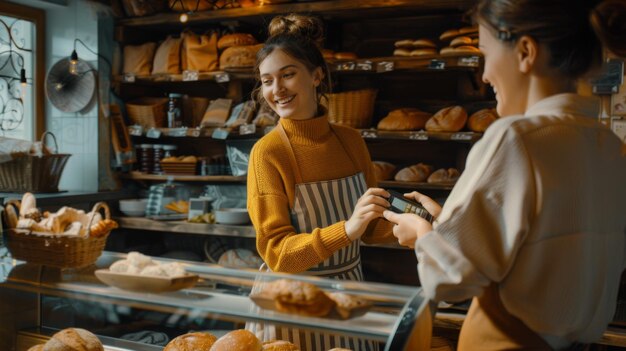 The bakery shop payment