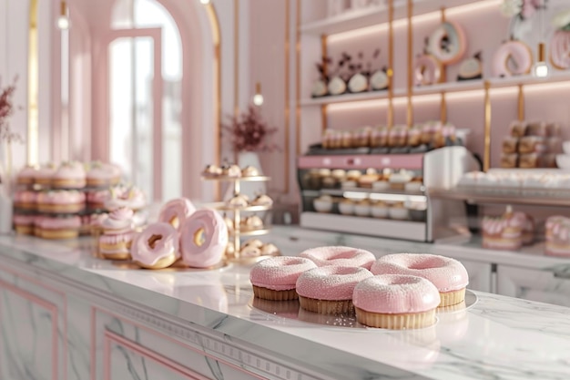 Bakery Shop with Elegant Dessert Design