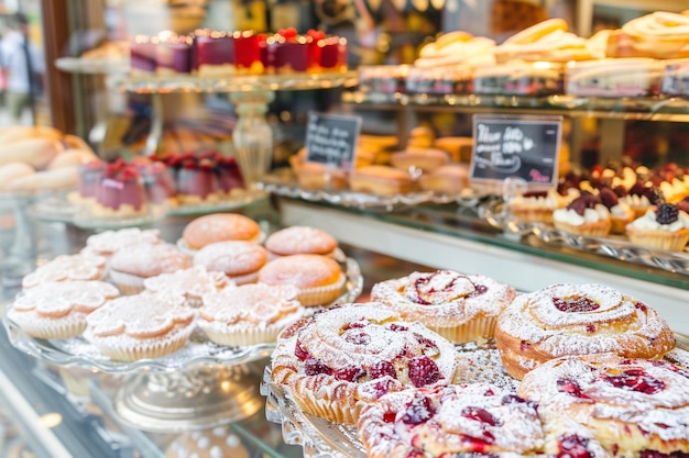 Bakery Shop with Freshly Baked Danish