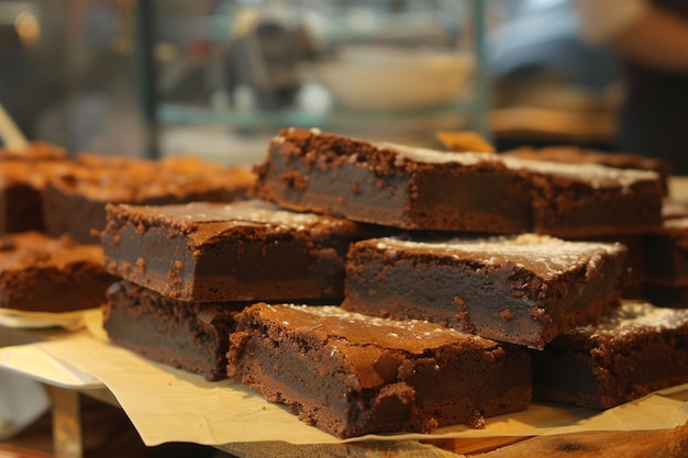 Bakery Shop with Freshly Made Brownies