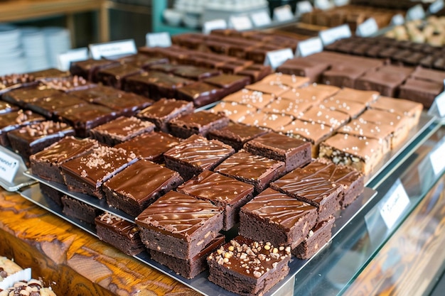 Bakery Shop with Freshly Made Brownies