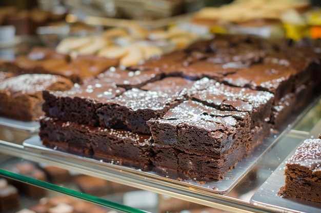 Bakery Shop with Freshly Made Brownies