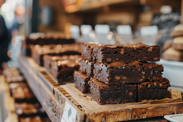 Bakery Shop with Freshly Made Brownies