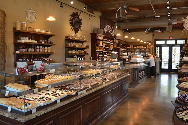 Bakery Shop with Rustic Bakery Decor