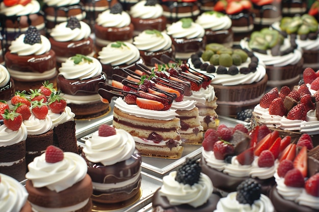 Bakery Shop with Various Desserts