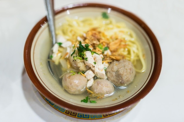 Bakso food Indonesian Meatball and Noodle Soup