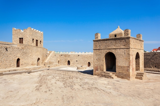 The Baku Ateshgah or Fire Temple of Baku is a temple in Surakhani near Baku, Azerbaijan. Based on Persian and Indian inscriptions, temple was used as a Hindu and Zoroastrian place of worship.