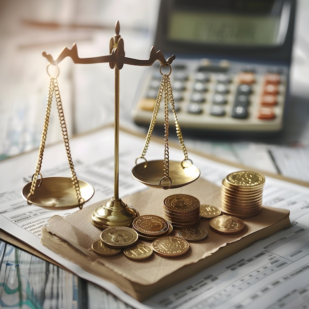 Balance Sheet Concept Visual Representation of Accounting Principles and Financial Balance