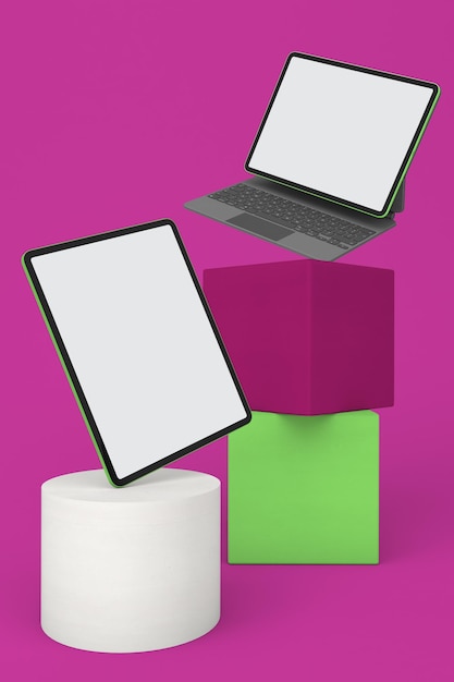 Balanced Tablets Left Side In Pink Background