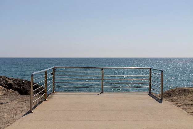 Balcony overlooking the mediterranean sea