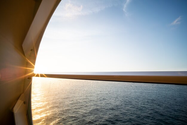 Photo balcony view on the cruise ship